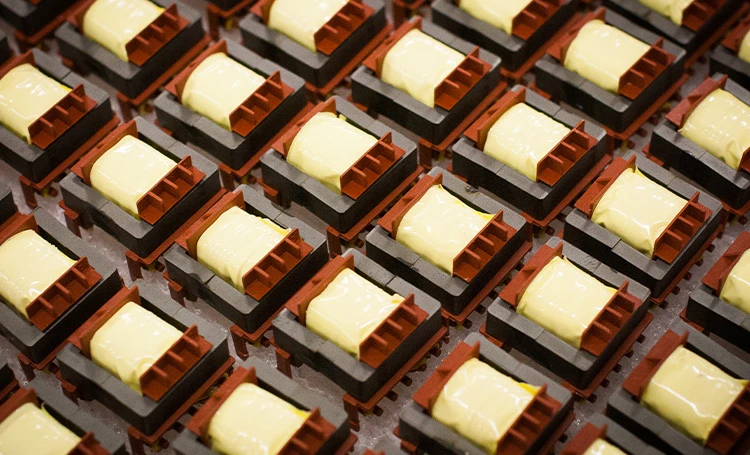 Electronic wound components and assemblies